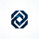 EMC易倍官方网站蓝色足球与盾牌组合Logo